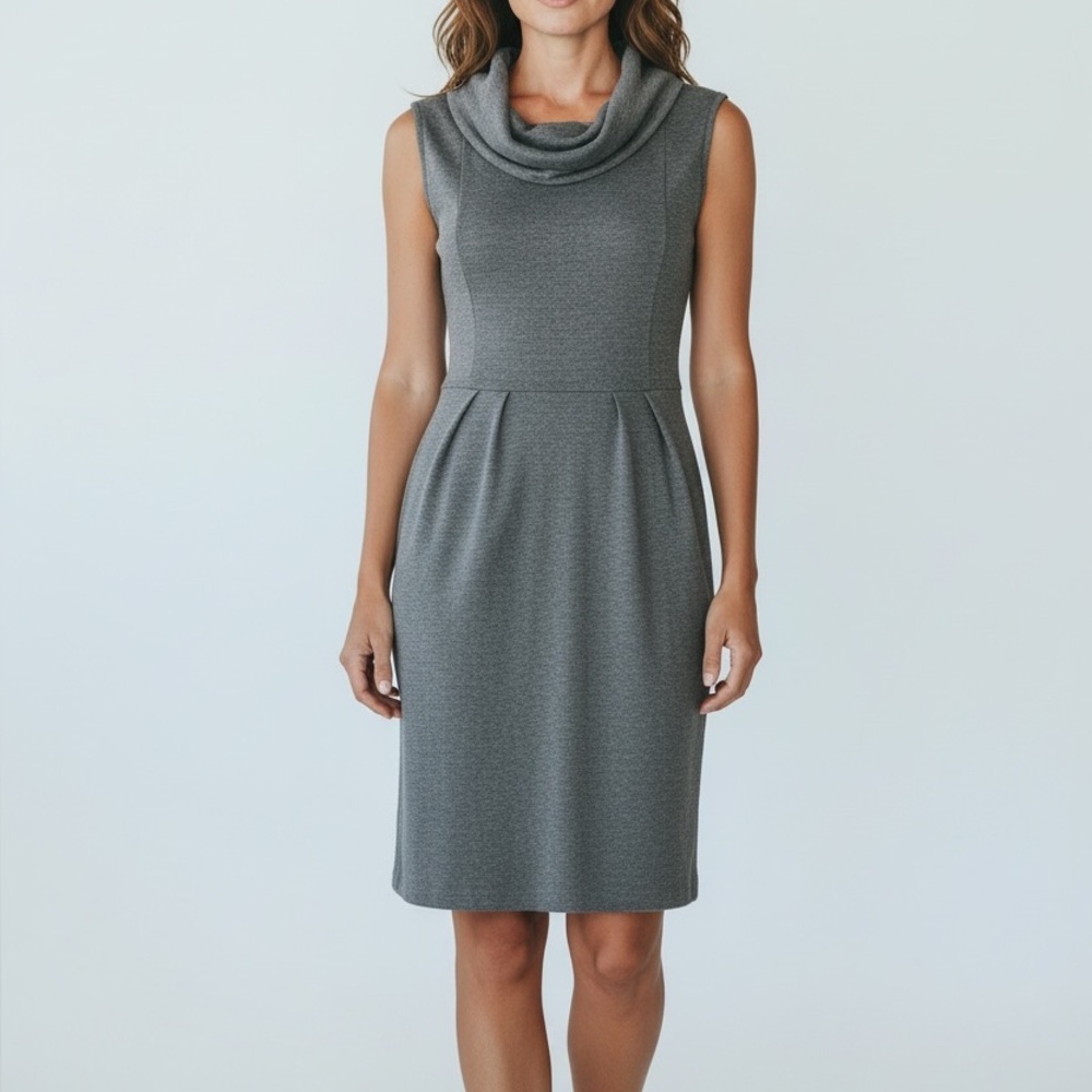 Ann‎ Taylor Sheath Dress Women 8 Gray